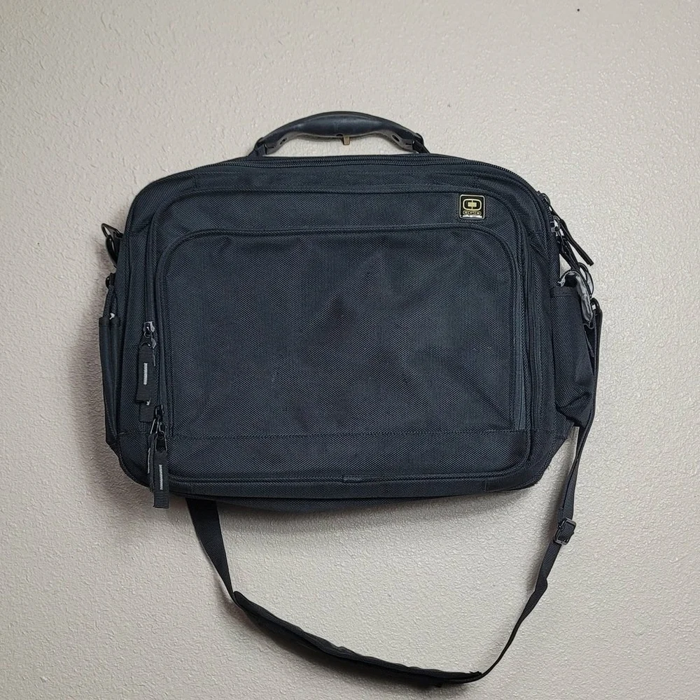 Charlotte Checkers OGIO Briefcase Shoulder Messenger Laptop Computer Black Bag